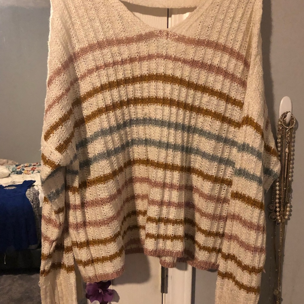 SO striped sweater